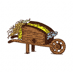 farmers cart embroidery design -instant d0wnl0ad