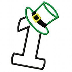 leprechaun birthday n1 embroidery design 3 sizes -instant d0wnl0ad 2