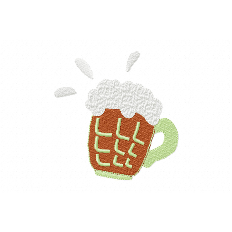 Drinking Cup Embroidery Design INSTANT D0WNL0AD 0