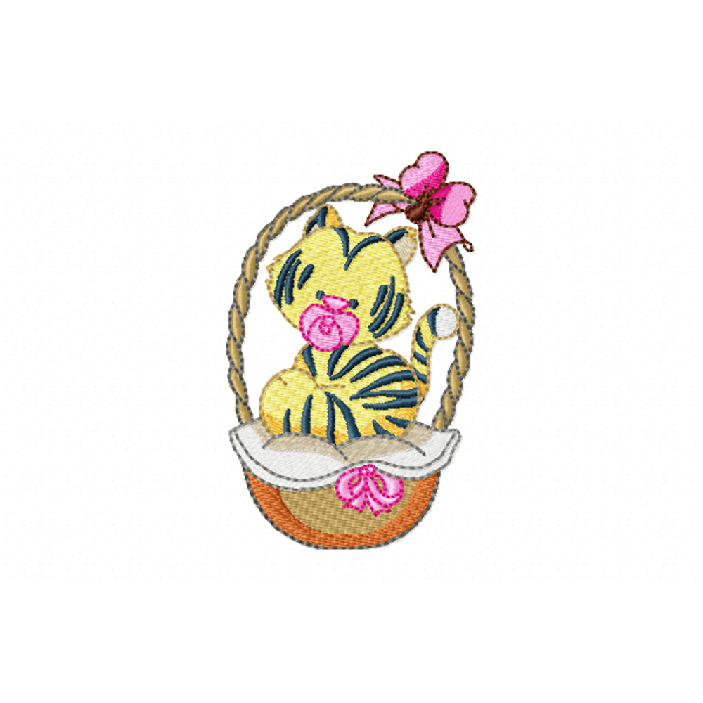 Baby Tiger Embroidery Design INSTANT D0WNL0AD 0