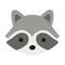 Raccoon Face Embroidery Design 3 Sizes INSTANT D0WNL0AD 0