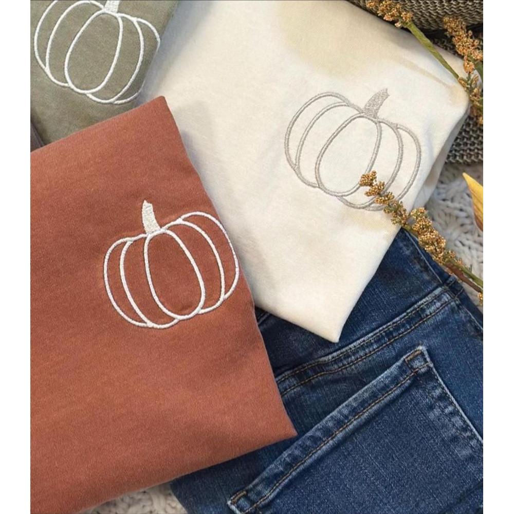 Pumpkin Embroidery Design INSTANT D0WNL0AD 0