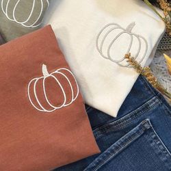 pumpkin embroidery design -instant d0wnl0ad