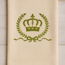 crown branch embroidery design -instant d0wnl0ad