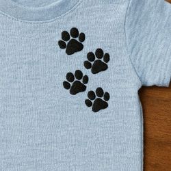 dog paw print embroidery design -instant d0wnl0ad
