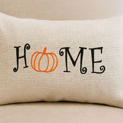 home pumpkin embroidery design -instant d0wnl0ad
