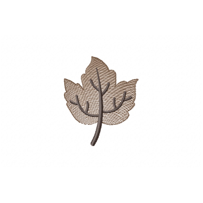 Autumn Leaf Embroidery Design INSTANT D0WNL0AD 03 0