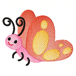 baby butterfly embroidery design -instant d0wnl0ad