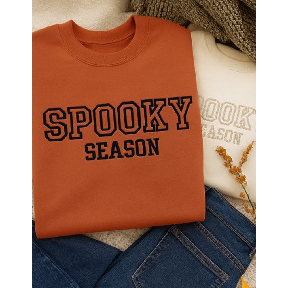 Spooky Season Embroidery Design INSTANT D0WNL0AD 0