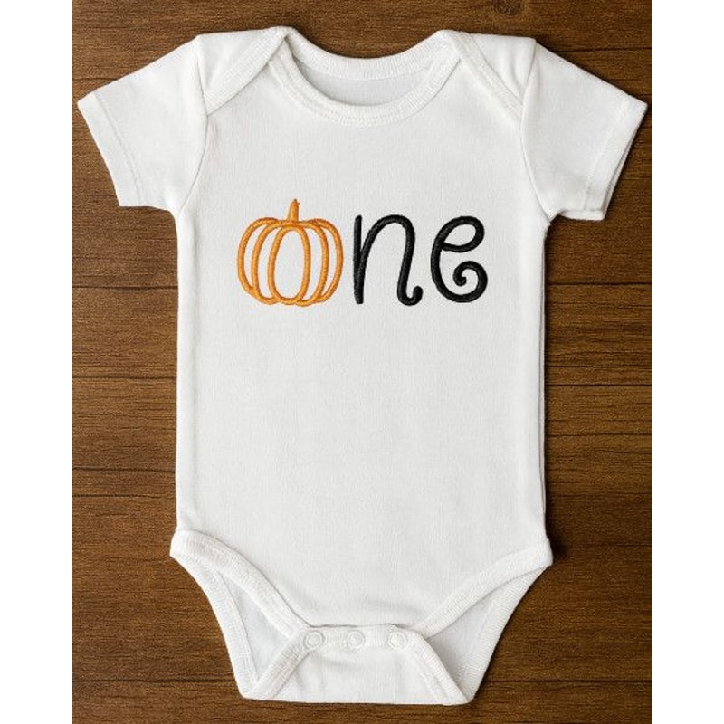 Pumpkin Birthday Embroidery Design INSTANT D0WNL0AD 0