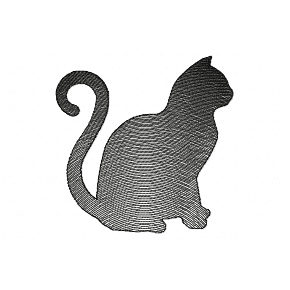 Cat Embroidery Design INSTANT D0WNL0AD 0