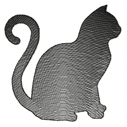 cat embroidery design -instant d0wnl0ad
