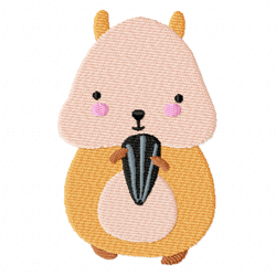 hamster embroidery design -instant d0wnl0ad