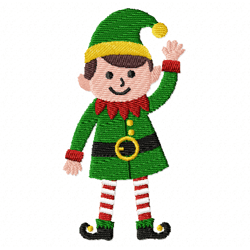 elf embroidery design -instant d0wnl0ad