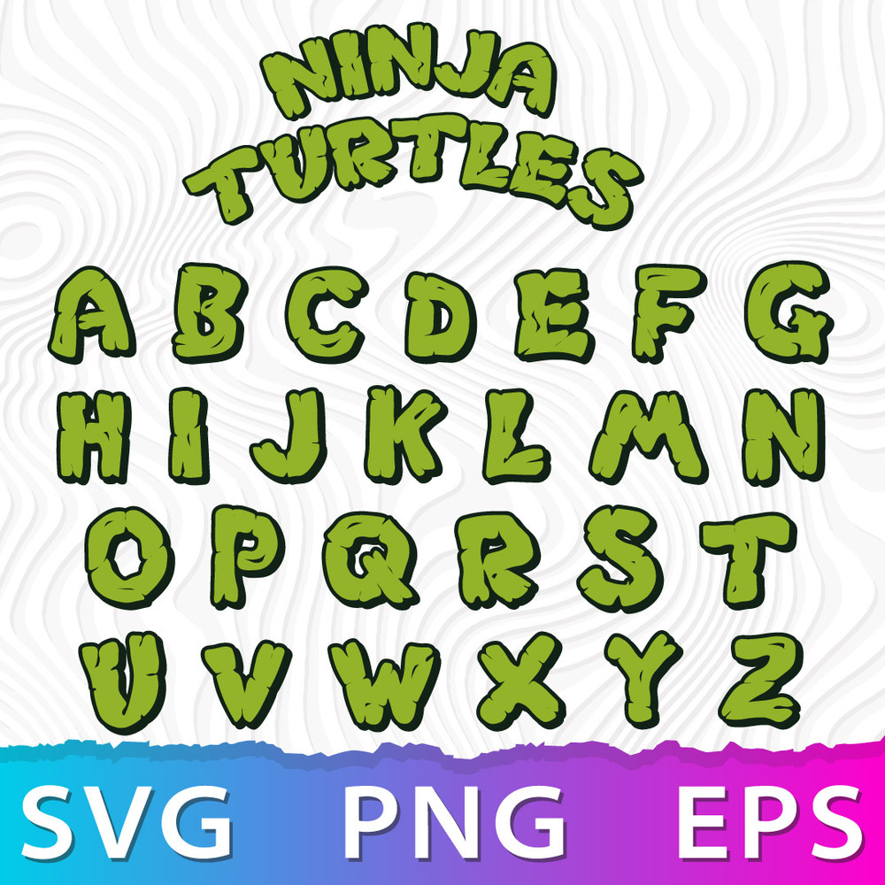 Ninja Turtles Font SVG .jpeg