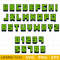 Minecraft 3d Alphabet SVG, Minecraft Font Cricut, Minecraft text font, Minecraft party, Minecraft Birthday  .png