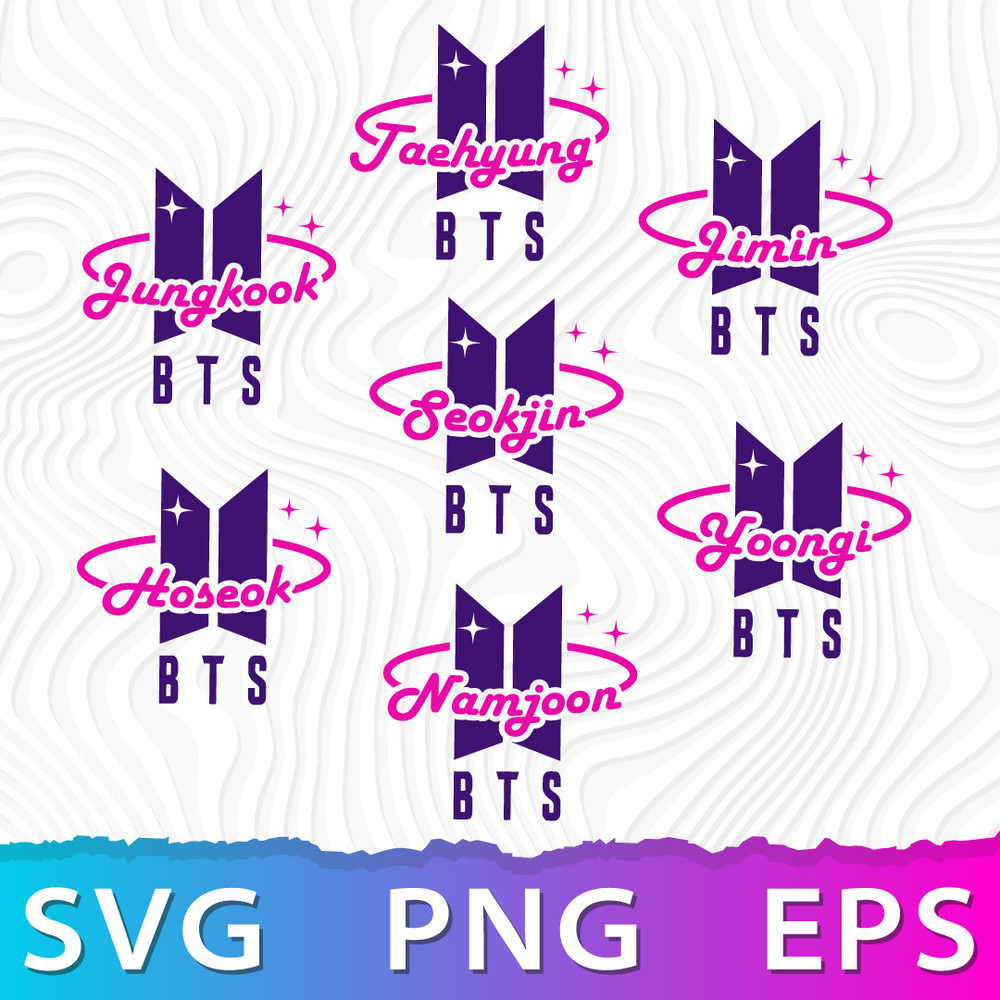 BTS Name Bundle SVG .jpeg