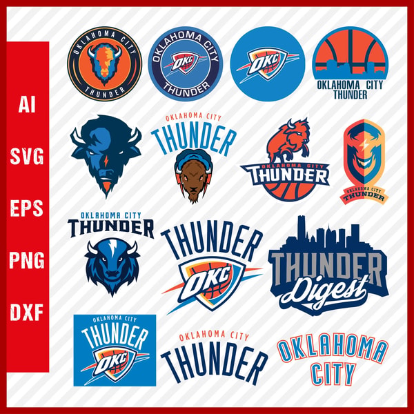 Oklahoma City Thunder Logo SVG - Oklahoma City Thunder SVG C | Inspire ...