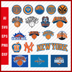 new york knicks logo svg - new york knicks cut files - ny knicks png logo, nba basketball team, clipart images