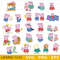 Peppa Pig Bundle SVG, Peppa Pig Cricut file, Cut files, Layered digital vector file, Peppa Pig Digital download, Decor .png