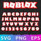 Roblox Alphabet SVG, Roblox Font Cricut file, Roblox Font 3D, Roblox Font Digital download, New roblox font .jpeg