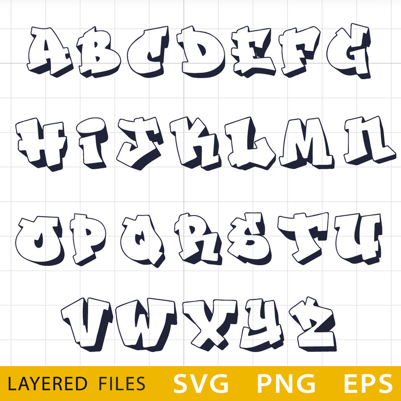 Fresh Prince Transparent SVG Alphabet, Cricut file, Cut files, Layered digital vector file, Digital download, Decor, Dec .png