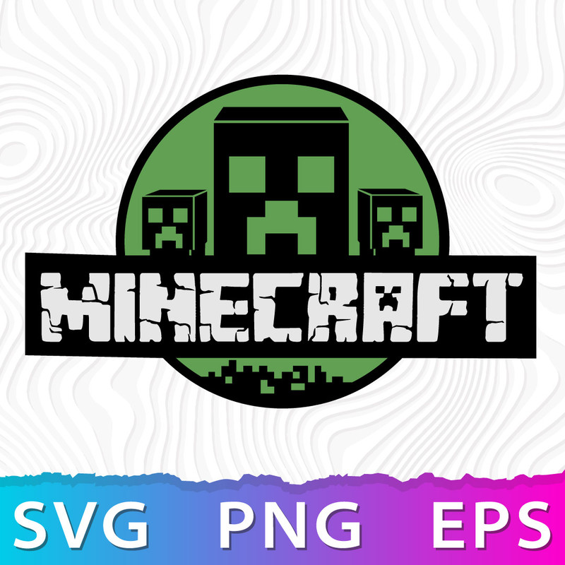 Minecraft Creeper Logo SVG .jpeg