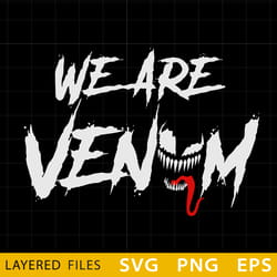 venom layered svg, we are venom, venom png, venom logo png, venom face svg, venom logo transparent
