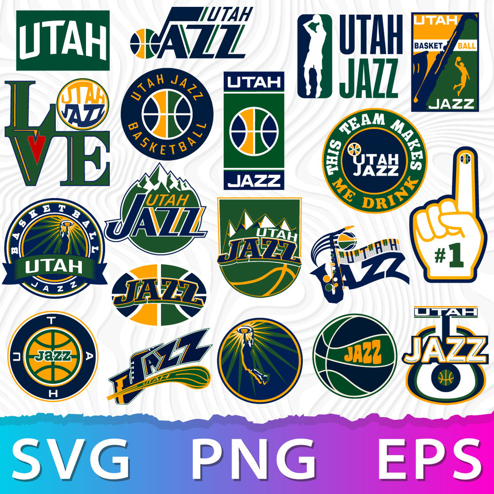 Utah Jazz Basketball Logo SVG, Utah Jazz Logo PNG, Utah Jazz Clipart .jpeg