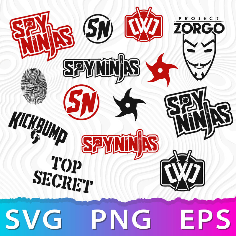 Spy Ninjas Logo SVG, Spy Ninja PNG, Ninja PNG Transparent .jpeg