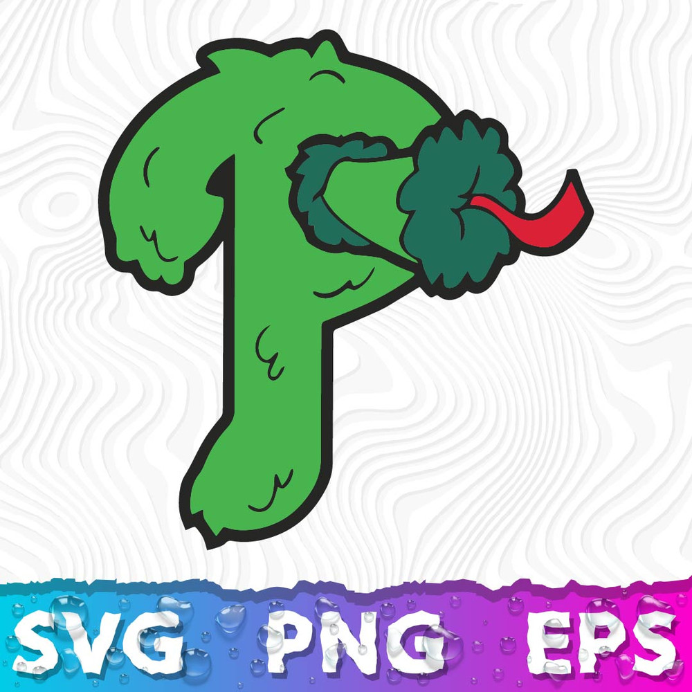 Phillies Mascot, Phillies SVG, Phillies P Logo, Phillies Phanatic SVG, Phillies P PNG .jpeg
