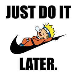 nike just do it naruto later svg, nike disney svg, nike logo svg, fashion logo svg, file cut digital download