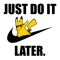 Nike Just Do It Pikachu Later Svg, Nike Disney Svg, Nike Logo Svg, Fashion Logo Svg, File Cut Digital Download .png