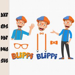 blippi svg digital download bundle, cricut, vector images, clipart, decals tshirt tumblers, wall decal, wall decor, stic