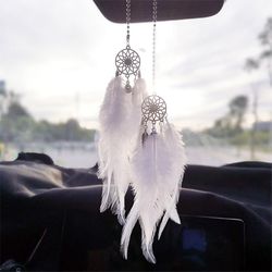 Hanging Dreamcatcher Feather Ornament