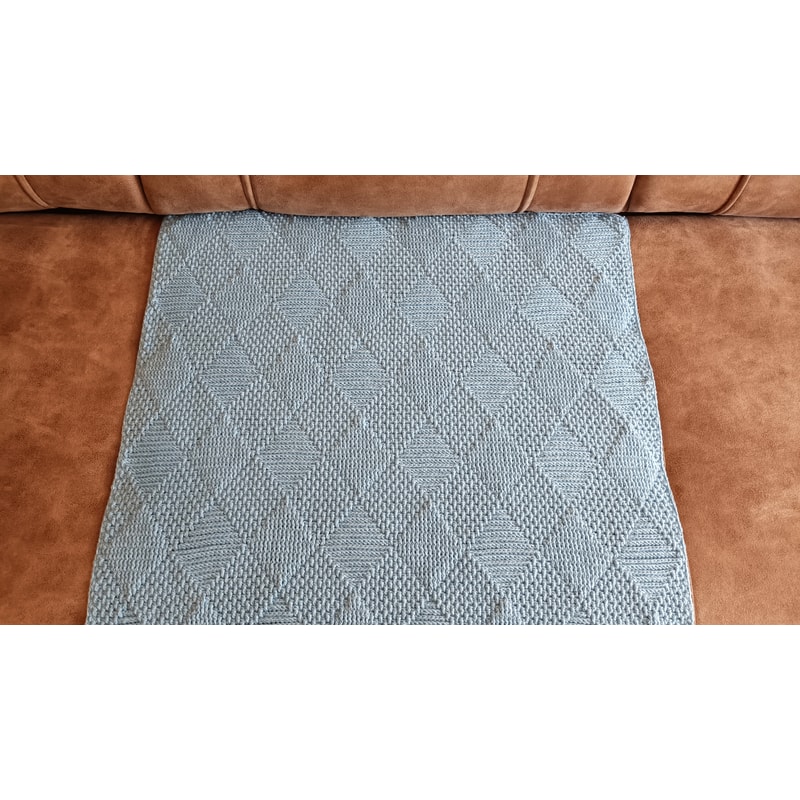 Crossways blanket crochet pattern, crochet baby blanket patt | Inspire ...