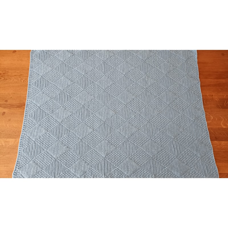Crossways blanket crochet pattern, crochet baby blanket patt | Inspire ...