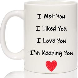 i love you gifts for her wife girlfriend coffee mug, valentines day gifts for wife from husband boyfriend him