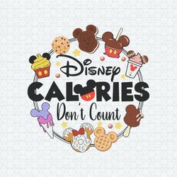 Retro Disney Calories Dont Count SVG