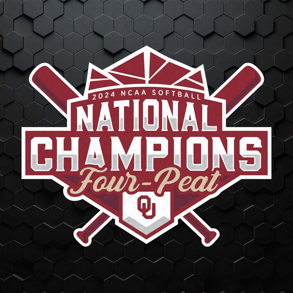 Sooners Four Peat NCAA Softball National Champions SVG.jpg