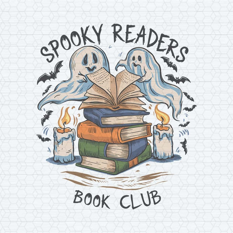 Horror Ghost Spooky Readers Book Club PNG.jpg