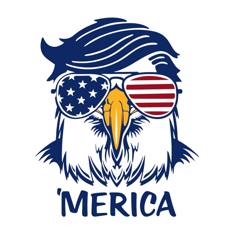 Trump Merica  Merica SVG Eagle Trump SVG Trump 4th Of July Design.jpg