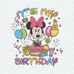 it's my birthday minnie mouse disney svg