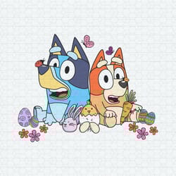 funny bluey bingo easter eggs svg