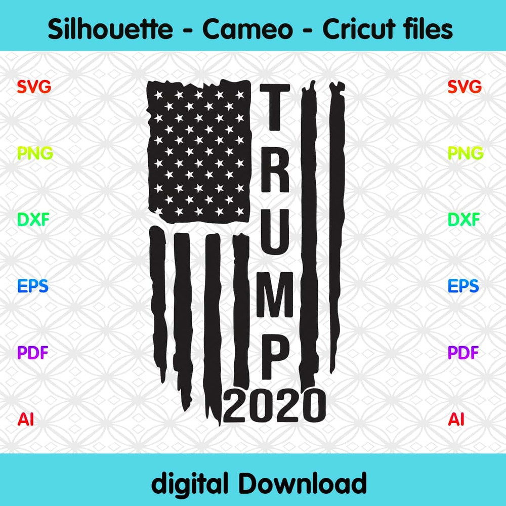 Trump Flag SVG July 4th US Flag, Trump Keep America Safe SVG.jpg