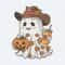 Cute Ghost Halloween Bougie Ghost Cowboy Ghost PNG.jpg