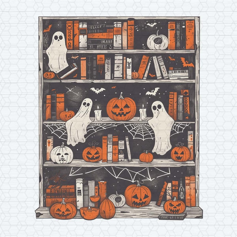 Halloween Library Bookish Ghost PNG.jpg
