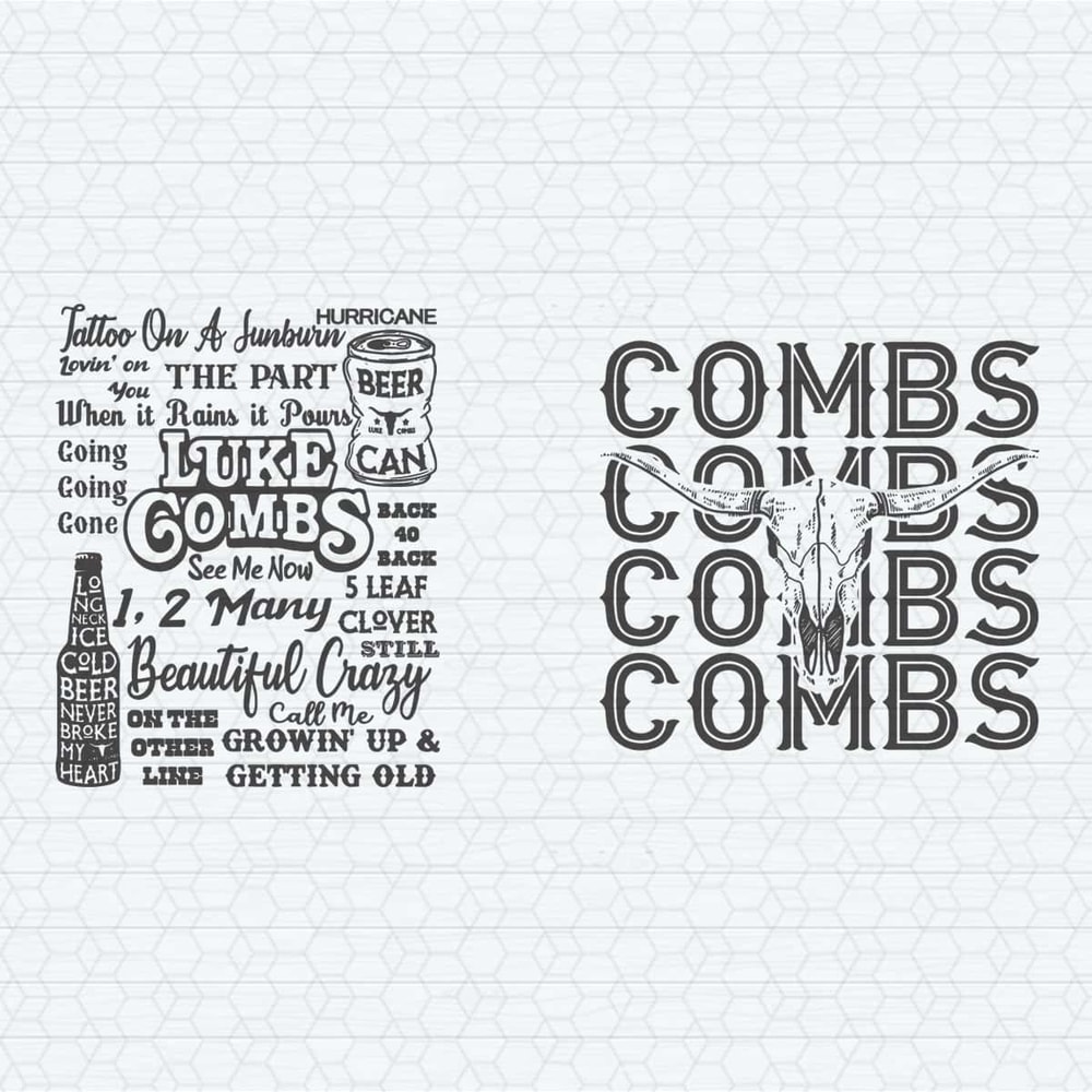 Luke Combs Tattoo On A Sunburn Bull Head SVG.jpg