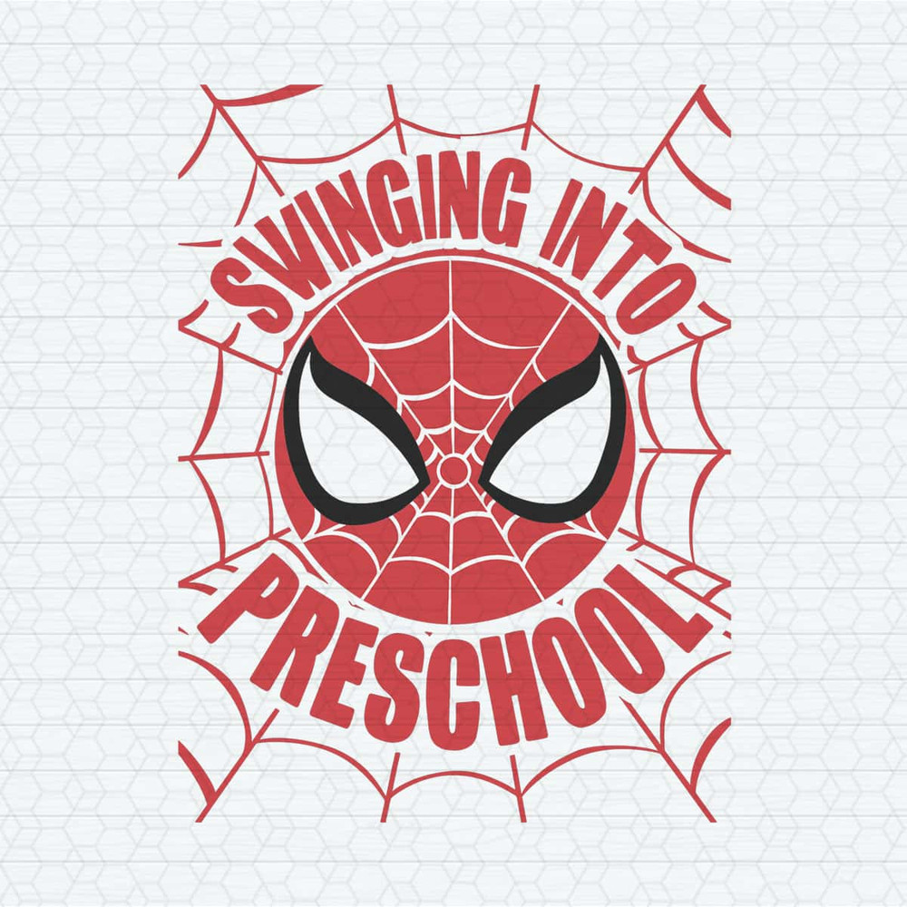 Swinging Into Preschool Spiderman Back To School SVG.jpg