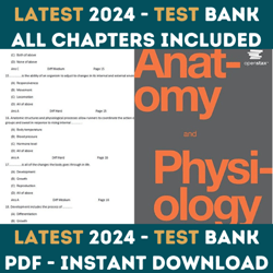 Test Bank for Anatomy and Physiology by OpenStax | All Chapters included